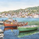 A scenic coastal town on the coast of Thessaly